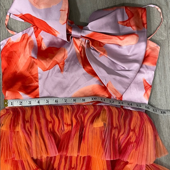 Hutch x Anthropologie Sleeveless Tulle Bow‎ Mini Dress Size 14 - Picture 8 of 16
